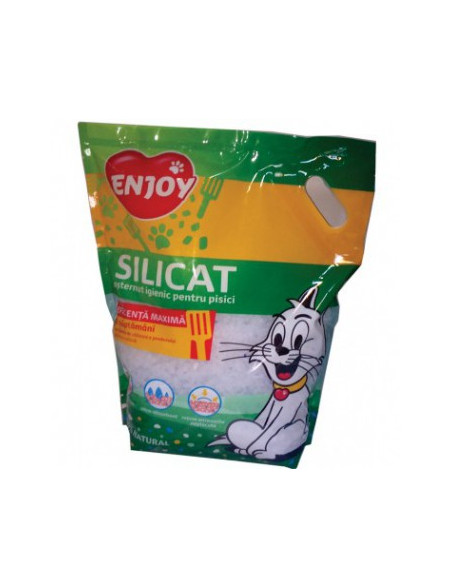 Asternut igienic pentru litiera Enjoy silicat 7.6 l